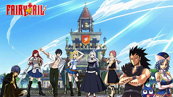 fairy tail, gajeel, tail, natsu, fairy, erza, gray, anime, lucy, mira HD wallpaper