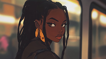 Stylish Black Anime Girl - Ultra, Anime, black anime girl, woman, urban, portrait HD wallpaper