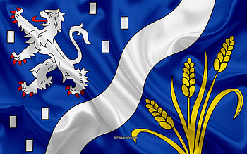 Flag of Haarlemmermeer, , silk texture, Haarlemmermeer, Netherlands, Haarlemmermeer flag, Dutch cities HD wallpaper