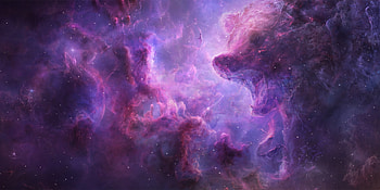 Bear Nebula, tim barton, purple, nebula, bear, clous, cosmos, sky, absteact HD wallpaper