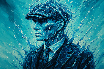 Thomas Shelby Ultra – Iconic Blue Portrait, Thomas Shelby, portrait, man, blue HD wallpaper