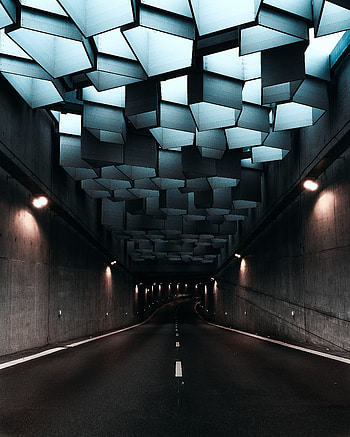 Highway, tunnel, architecture HD phone wallpaper