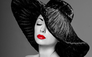 Bold red lips with attitude, Striking and powerful, Edgy and dramatic, Iconic makeup look HD wallpaper