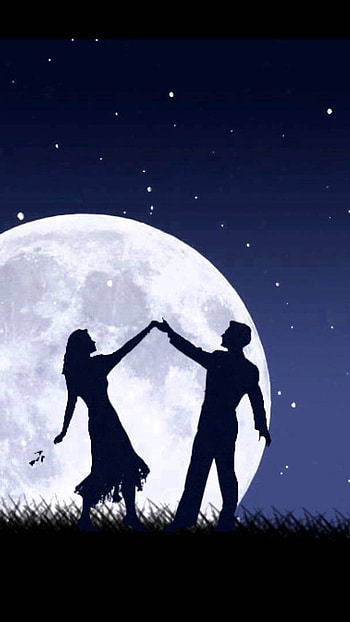Lovers Moon, Dancing, Couple HD phone wallpaper