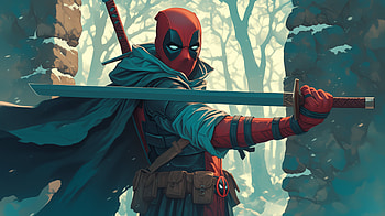 Deadpool: Assassin's Edge, Comic, Deadpool, sword, assassin HD wallpaper