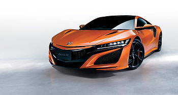 Honda NSX, orange, sports car, 2019 HD wallpaper
