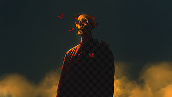 The Sinister, skull, man, artist, artwork, art, digital-art, artstation HD wallpaper