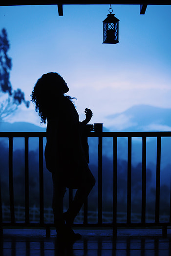 Dark, Silhouette, Girl HD phone wallpaper
