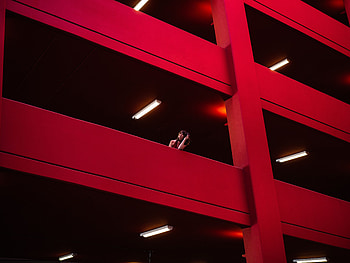Architecture, Minimalism, Girl HD wallpaper