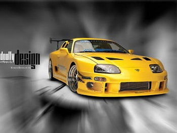 Yellow Car, yea baby, speed HD wallpaper