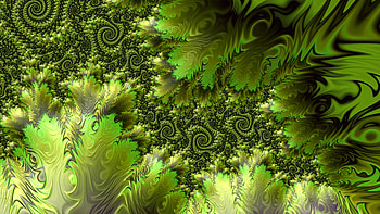 Trippy Psychedelic Fractal, colorful, colors, green, Abstract, fractal, abstract green HD wallpaper