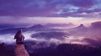 Dream Big , artist, artwork, digital-art, landscape, deviantart HD wallpaper