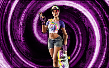 Beach Bomber, blue grunge background, Fortnite, vortex, Fortnite characters, Beach Bomber Skin, Fortnite Battle Royale, Beach Bomber Fortnite HD wallpaper