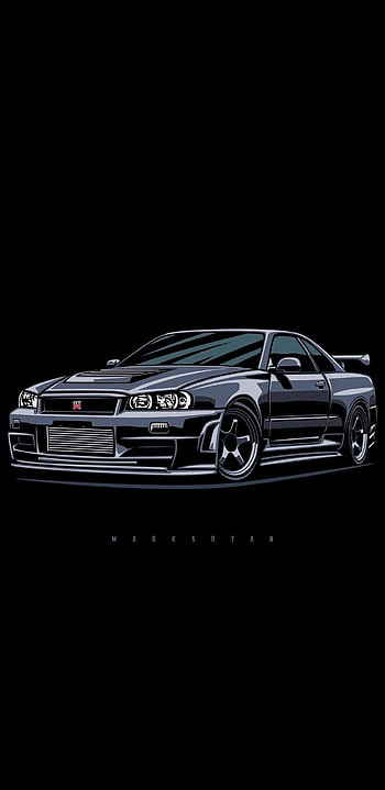 Nissan GTR , Skyline art, Car , Automotive graphy HD phone wallpaper