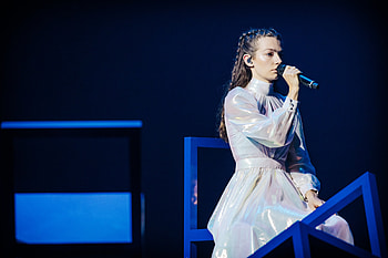 Amanda Georgiadi Tenfjord, Greek singer, gallery, First rehearsal HD wallpaper