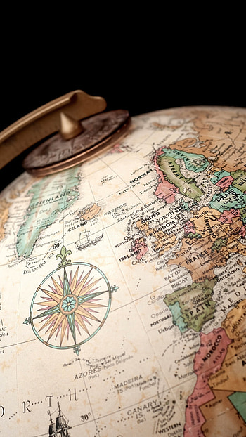 Globe, Map HD phone wallpaper