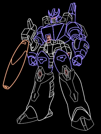 Nate Andert, Neon Galvatron, Transformers character, Galvatron HD phone wallpaper
