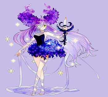 Purple Fantasy, purple, orginal, fantasy, girl, long hair HD wallpaper
