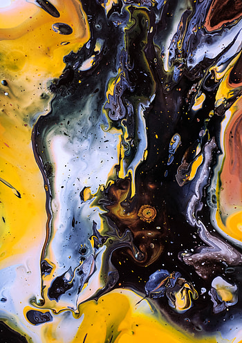 Blue-dark, yellow, art, texture HD phone wallpaper