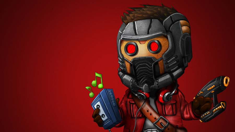 Star Lord Listening Music, star-lord, artwork, artist, artstation, superheroes, digital-art HD wallpaper