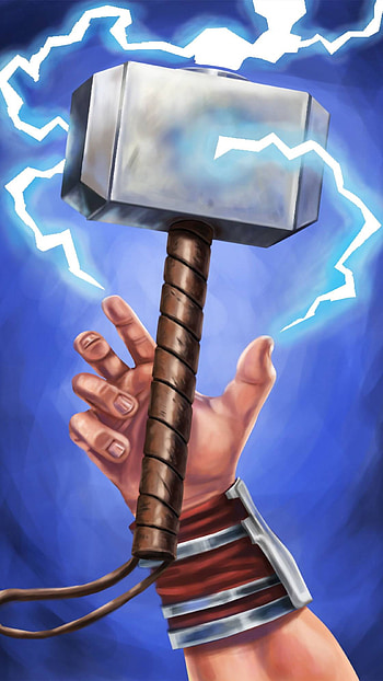 Thor catches Mjolnir, , Mobile background, Thunderous might HD phone wallpaper