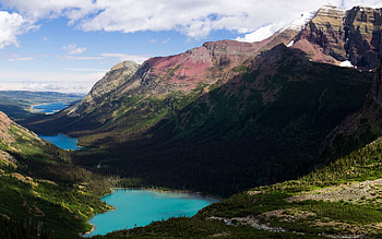Mountains, Nature, Sky, Lakes, Shadows, Lowlands HD wallpaper