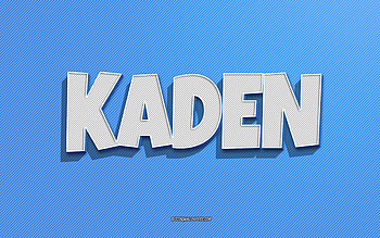 Kaden, blue lines background, with names, Kaden name, male names, Kaden greeting card, line art, with Kaden name HD wallpaper