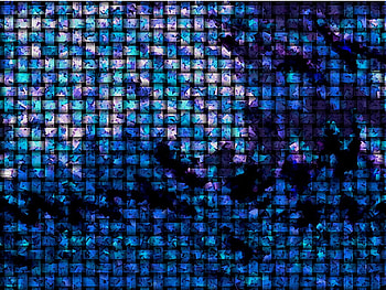 :P, blue, black, abstract, fantasy, grids HD wallpaper