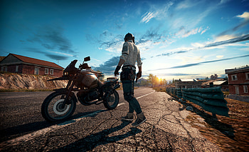 PlayerUnknown's Battlegrounds, online game, biker HD wallpaper