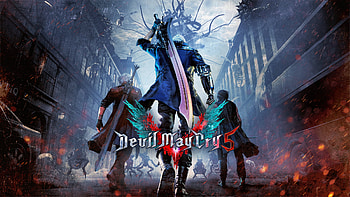 Devil May Cry 5, video game, poster, 2018 HD wallpaper