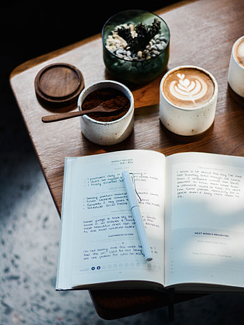 Coffee, Miscellanea, Miscellaneous, Cup, Drink, Beverage, Notebook, Pen, Mug HD phone wallpaper
