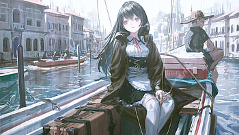 Anime Girl Got Fired , anime-girl, anime, smoking, artist, artwork, digital-art HD wallpaper