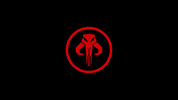 Red Mandalorian Crest, movie, The Mandalorian (Character), Star Wars HD wallpaper
