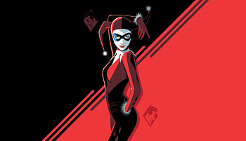 Harley Quinn, minimal, villain, minimal, art HD wallpaper