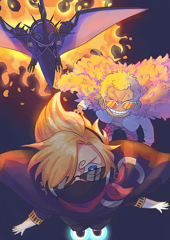 Sanji, Doflamingo, King, Vinsmoke, One_Piece, Manga HD phone wallpaper