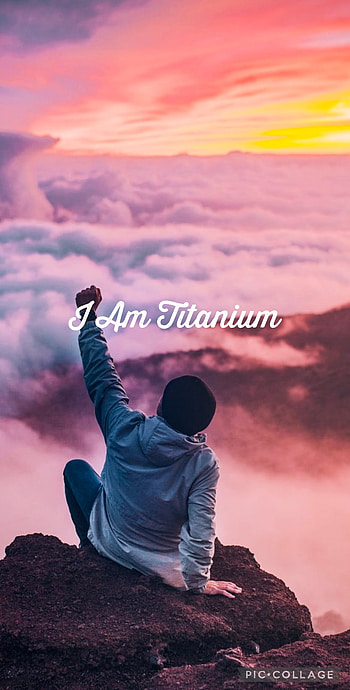 I Am Titanium, cloud, sky, quote HD phone wallpaper