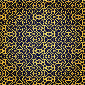 Circles, pattern, Golden circles, abstraction HD phone wallpaper