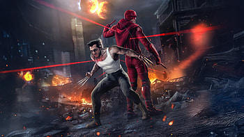 The Cavillrine X Daredevil, wolverine, daredevil, henry-cavill, superheroes, artwork, art, digital-art HD wallpaper