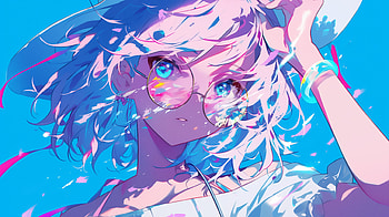 Aesthetic Anime Girl, Anime, anime girl, aesthetic anime, girl, colorful HD wallpaper