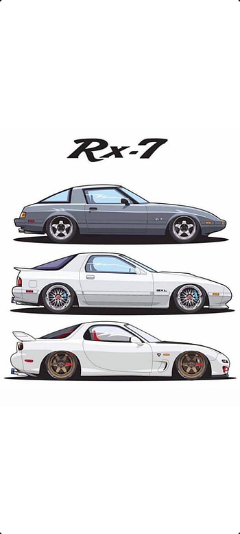 RX-7's, cars, white, RX-7, power, Rotary HD phone wallpaper