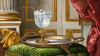 Refreshing Elegance: Cold Drink in Ultra, cold drink, glass, drink, ornate HD wallpaper