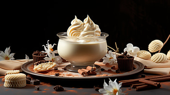Vanilla Dessert, vanilla, food, dessert HD wallpaper