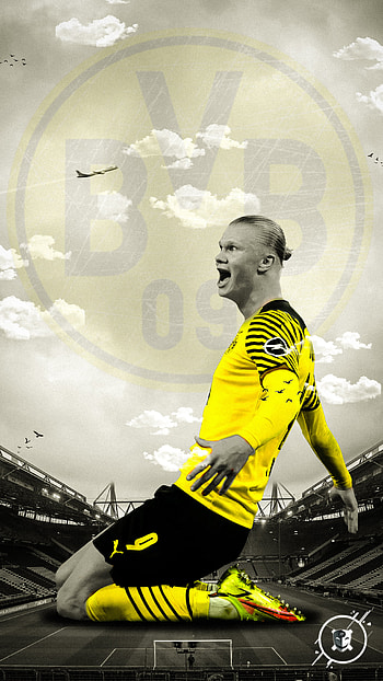 Erling Haaland, soccer, dortmund, bvb HD phone wallpaper