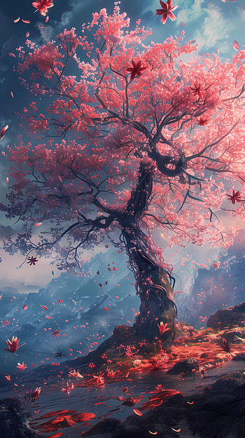 Sakura fantasy, sakura, fantasy HD phone wallpaper