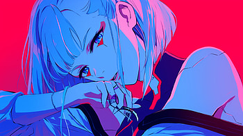 of Lucy from Cyberpunk: Edgerunners, Anime, Cyberpunk: Edgerunners, Lucy (Cyberpunk: Edgerunners) HD wallpaper