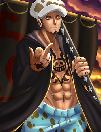 Trafalgar Law, Fan art, ArtStation creation, One Piece character HD phone wallpaper