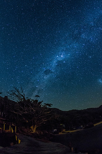 Nature, Stars, Night, Shine, Starry Sky, Brilliance, Night Sky, Milky Way HD phone wallpaper