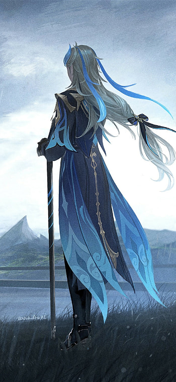 Genshin Impact — Azure Sentinel | Frostblade Horizon ( ), video game, Genshin Impact HD phone wallpaper