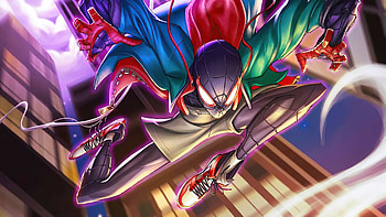 Miles Morales Spiderman , spiderman, superheroes, artwork, artist, artstation HD wallpaper