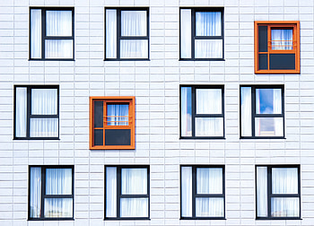 Windows, Building, Minimalism, Facade, Contrast HD wallpaper